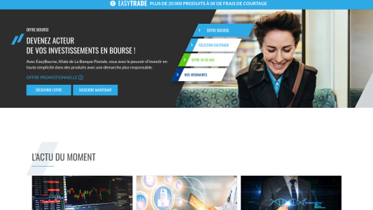 Capture d'�cran du site EasyBourse