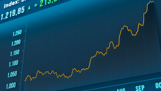 Un graphique repr�sentant l'�volution des prix de l'�nergie durant plusieurs mois.