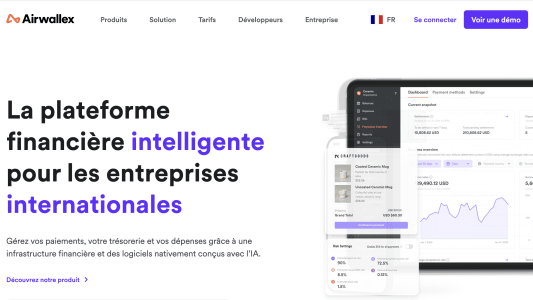 Airrwallex, une plateforme financi&egrave;re intelligente pour entreprises internationales