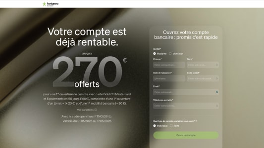 Fortuneo : encore quelques jours pour d&eacute;crocher les 270 euros de prime !