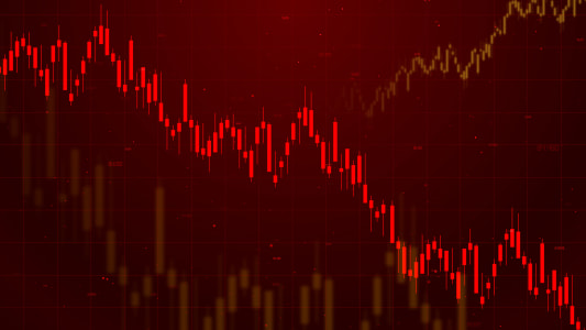Un graphique repr&eacute;sentant une baisse