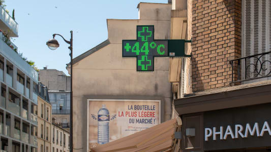 Paris, le 19 juillet 2022, vague de chaleur