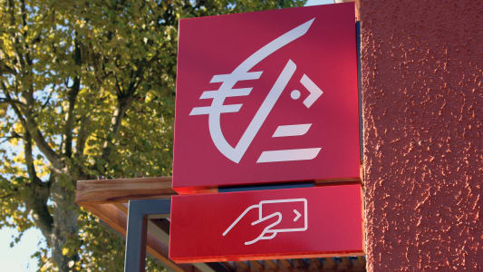 Logo, enseigne de la banque caisse d'&eacute;pargne