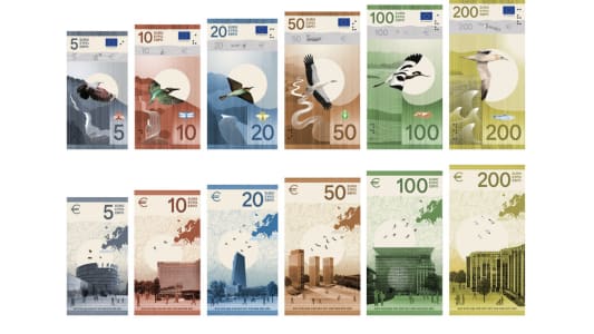 Propositions du Studio Idaë pour les nouveaux billets d?euros