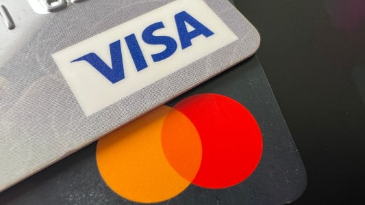 logo visa, mastercard. photo de fond visa, mastercard.