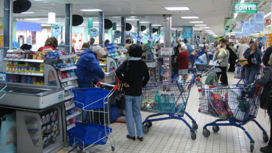 Caisse supermarché