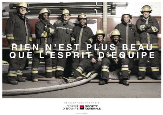 Affiche publicitaire de la Soci�t� G�n�rale en 2012
