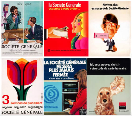 Affiches publicitaires de la Soci�t� G�n�rale