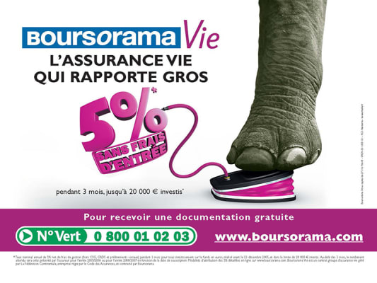 Publicit Boursorama en 2005