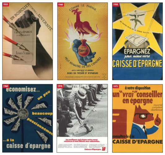 Affiche publicitaire caisse d'pargne