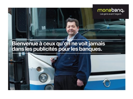 Publicité Monabanq - Les gens avant l'argent