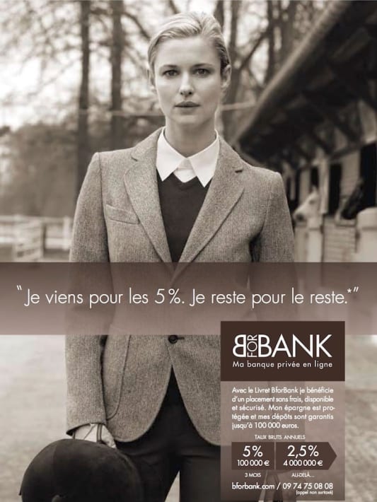 Affiche publicitaire BforBank 2011