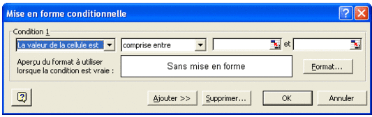 Tutoriel mise en forme excel - Mise en forme conditionnelle