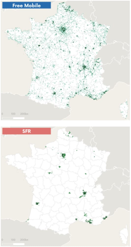 5G en France au 28 f�vrier