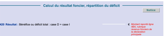 4BA revenus fonciers