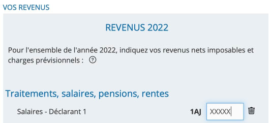 Capture d'cran de impots.gouv.fr