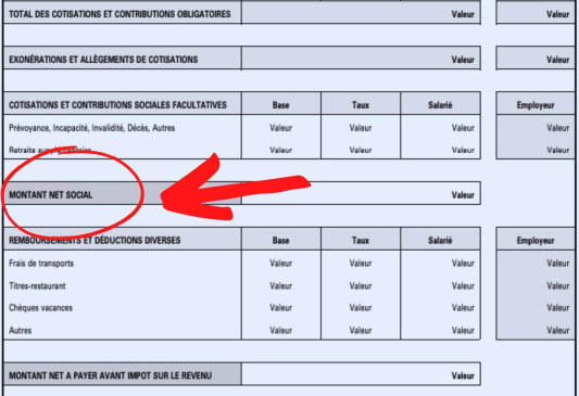 Montant Net Social