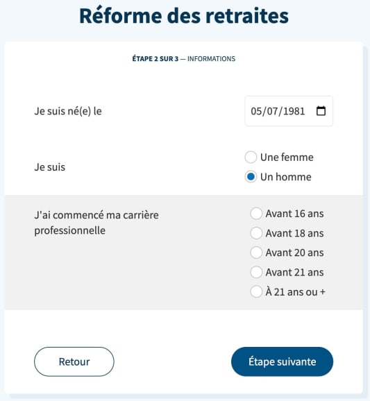 Assurance retraite simulateur