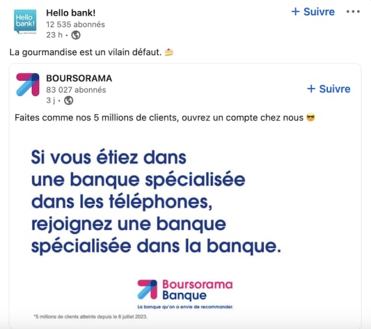 La réponse de Hello Bank ! à Boursorama