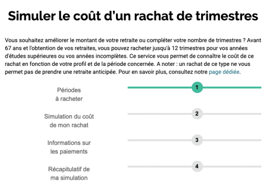 rachat trimestre