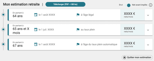 simulateur Marel retraite