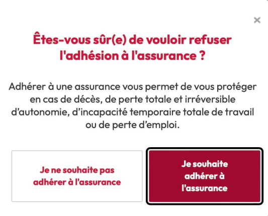 Cofidis message assurance emprunteur