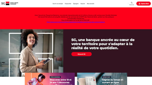 alerte site SG