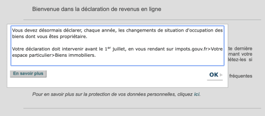 d&eacute;claration biens immobiliers