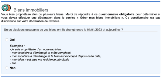 dclaration biens immobiliers