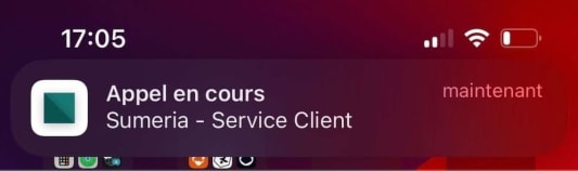 Appel certifi&eacute; Sumeria