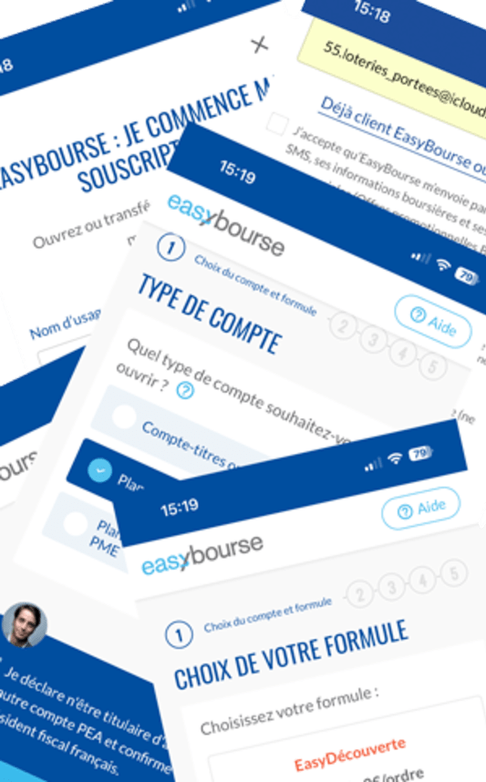 Parcours de souscription chez EasyBourse