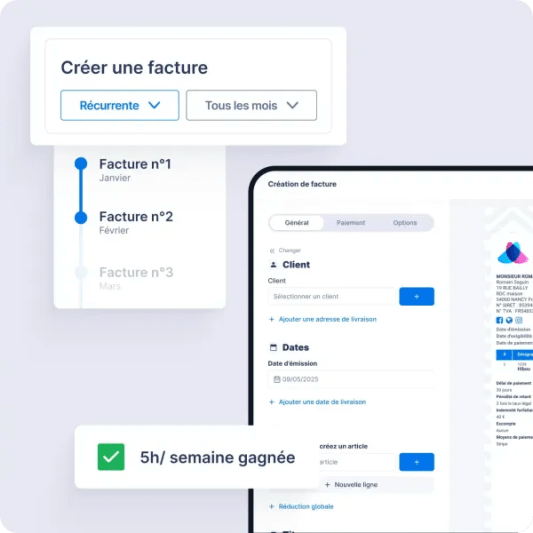 Pr&eacute;sentation de l'application Abby et de sa cr&eacute;ation de facture en ligne