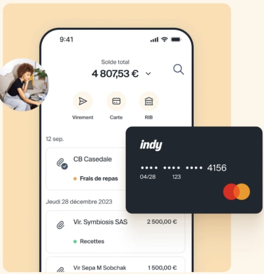 Cartes Mastercard, virements simples, organisation de tr&eacute;sorerie avec sous-comptes, Indy 