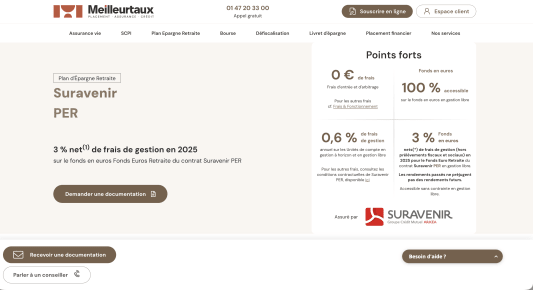Pr&eacute;sentation du PER Suravenir