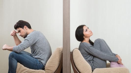 Couple divorc