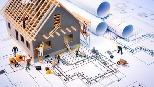 Un maison en construction