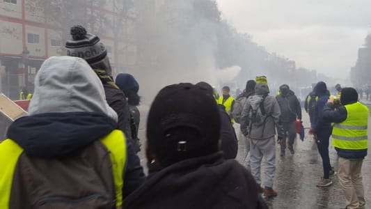 Manifestation des gilets jaunes, Champs-Elyses, novembre 2018