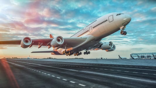 Avion au dcollage