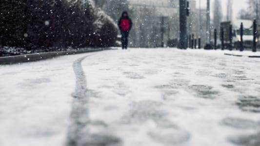Trottoir enneig