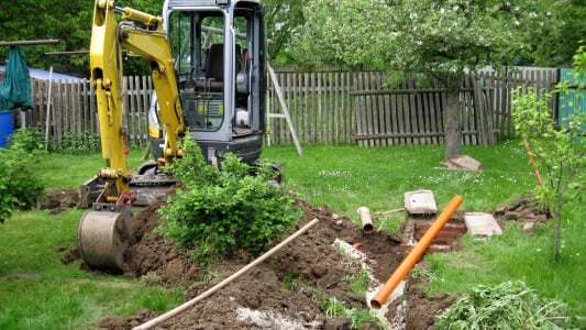 Jardin travaux