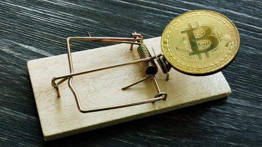 bitcoin sur un pige  souris