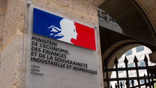 Plaque du ministre de l'conomie