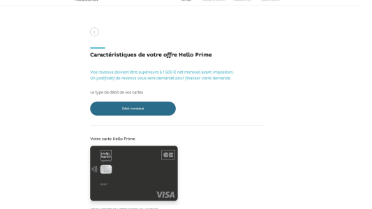 Hello bank! changements